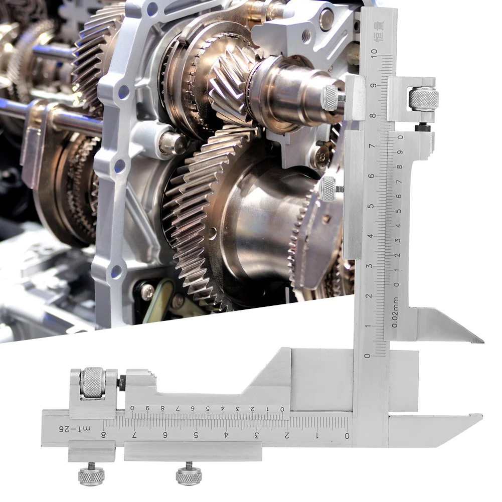 

M1-26 зубчатый штангенциркуль из нержавеющей стали, толщиномер, измерительные инструменты, измерительные инструменты, штангенциркуль, толщиномер