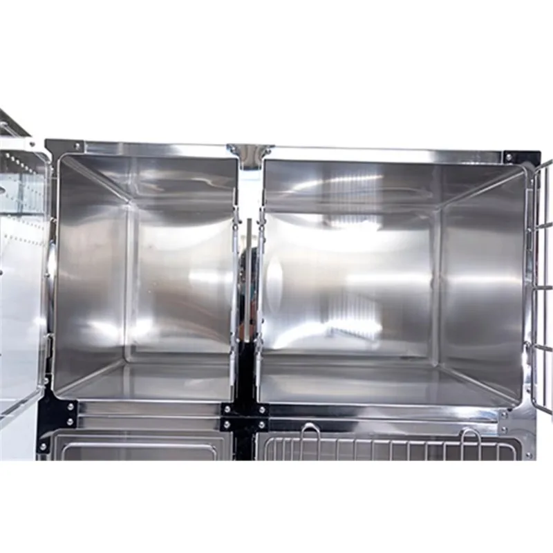 New Design Cat Boarding Cages for Pet Grooming Salon Pet Hospital Stainless Steel Veterinary Cage