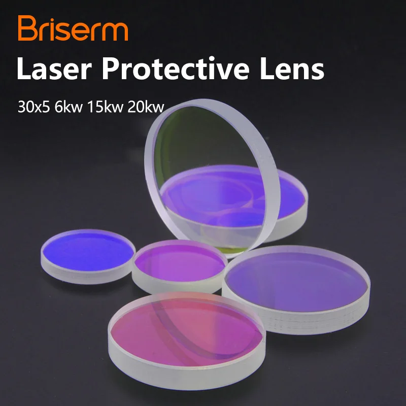 Laser Protective Windows Lens 30x5 6kw 15kw 20kw Laser Protection Machine Lens Raytools Bodor Fiber Cutting Machine Parts