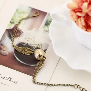 Harri Golden Snitch Bracelet Potter Multi Wings Snitchs Owl Hedwig Capa Pulsera hecha a mano para regalos de ventiladores 8 mejores ventas Harry Potter Malfoy - №4