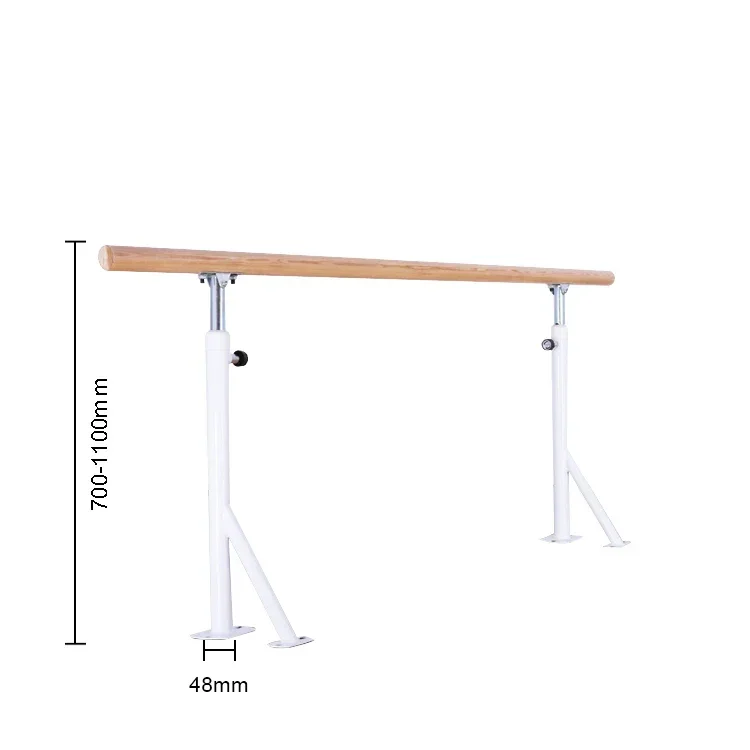 

48mm Diameter White Artistic Gymnastics Adjustable Fitness Dance Ballet Barre Pole