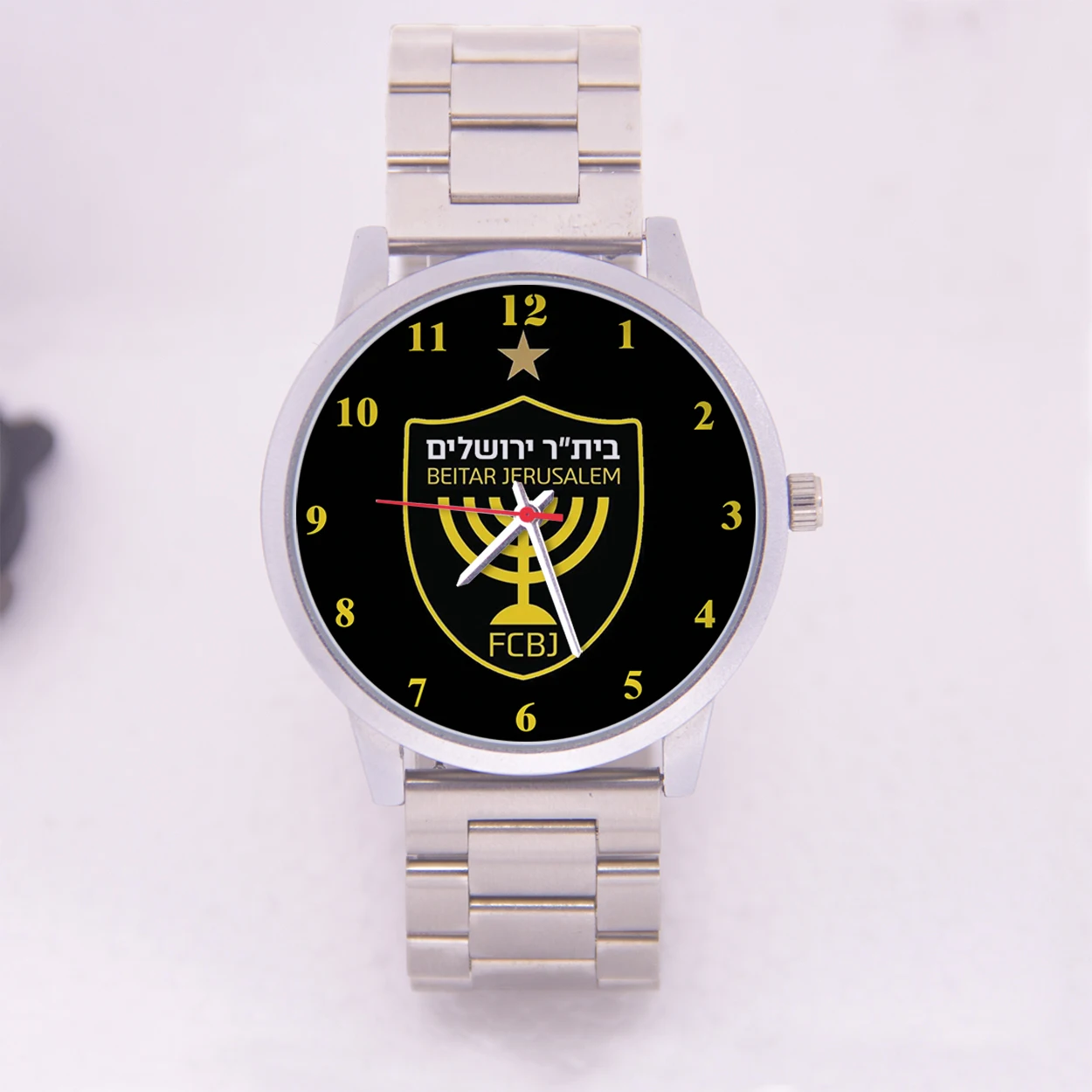 Football Enthusiasts Rose Gold Watch Gift Men' Watche Logo Dial Beitar Jerusalem FC 45mm Case Watch for Man Football Fans Black