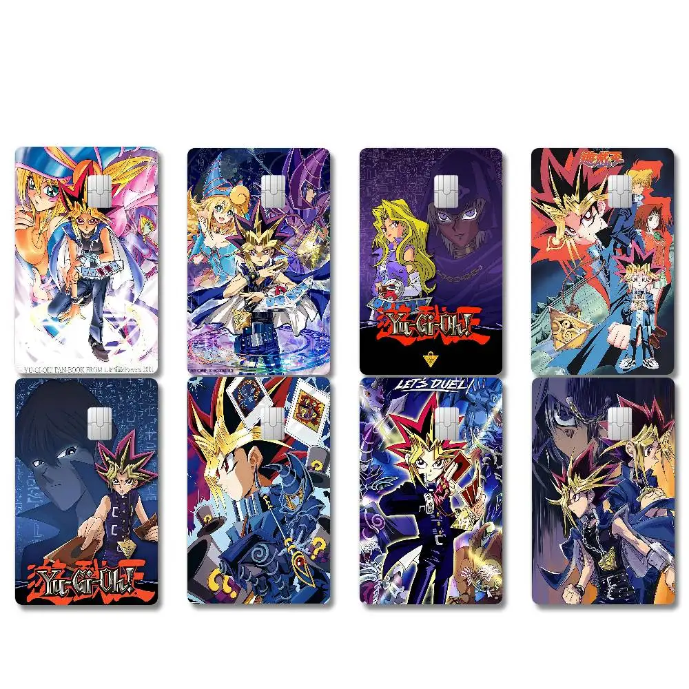 Y-Yu-Gi-Oh Anime HD Anime 1 Set Of 4 Pcs Funny Shell Ultra Thin No Fade Sticker Skin Cover Film For Debit Credit Card