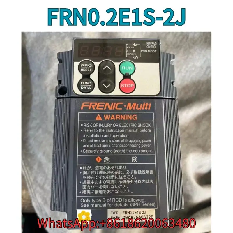 

Used Frequency converter FRN0.2E1S-2J 0.2kw test OK Fast Shipping