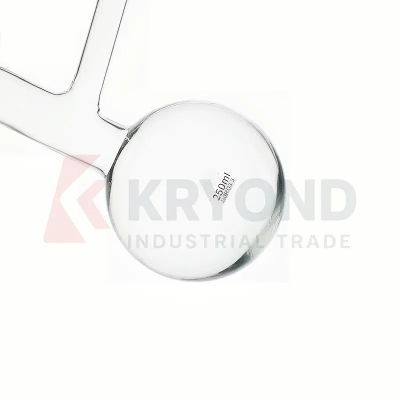 Distillation Flask 250mL Glass Flask for Making Distilled Water and Essential Oil Extraction Laboratory Glassware Equipment 1/PK