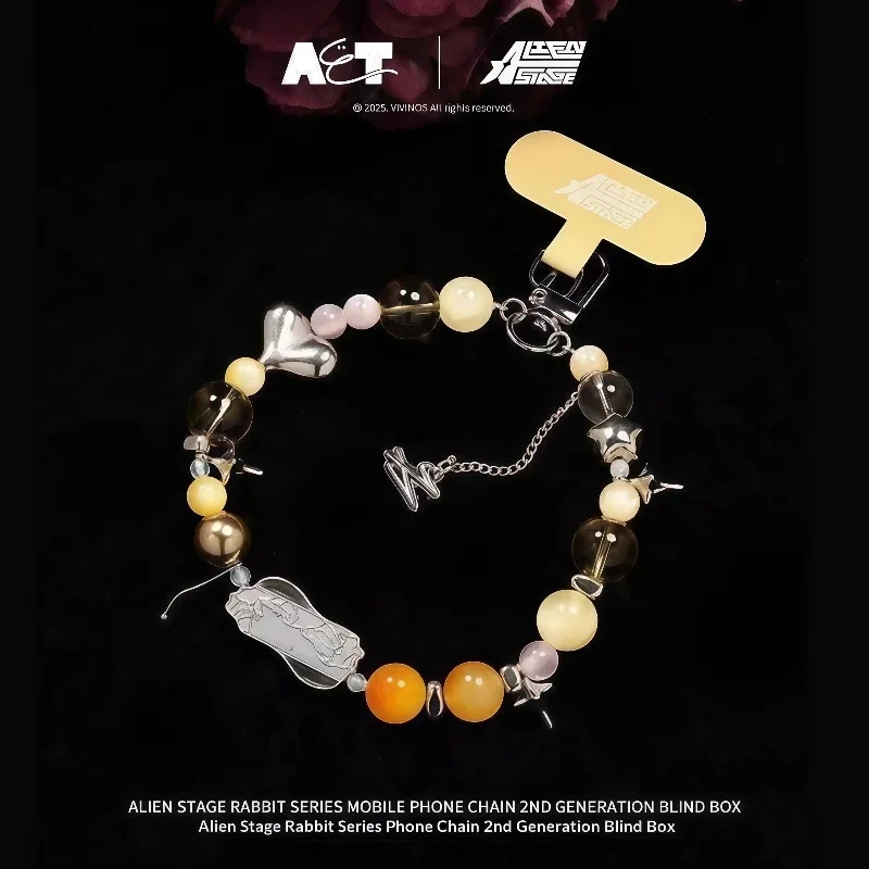 

Crystal Rabbit Alien Stage Original Blind Box 2nd Generation Kawaii Pendant Bracelet Phone Chain Toy Gift for Girls