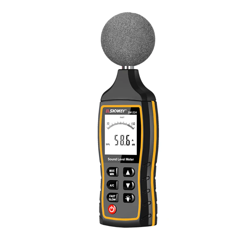 NEW SNDWAY SW-523 Portable Industrial Grade Plastic 30~130dB Noise Tester Digital Sound Level Meter for Noise Detection