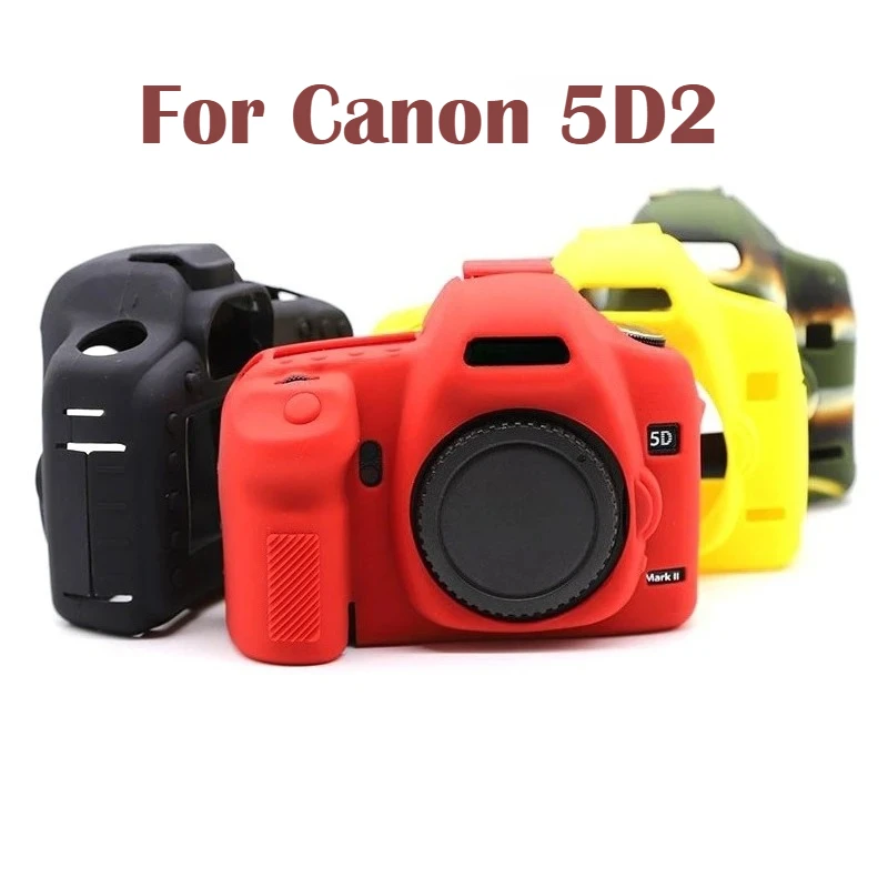 

DSLR Camera Bag For Canon 5D2 Silicone Case 5D Markii Photography Protective Case Soft Shell