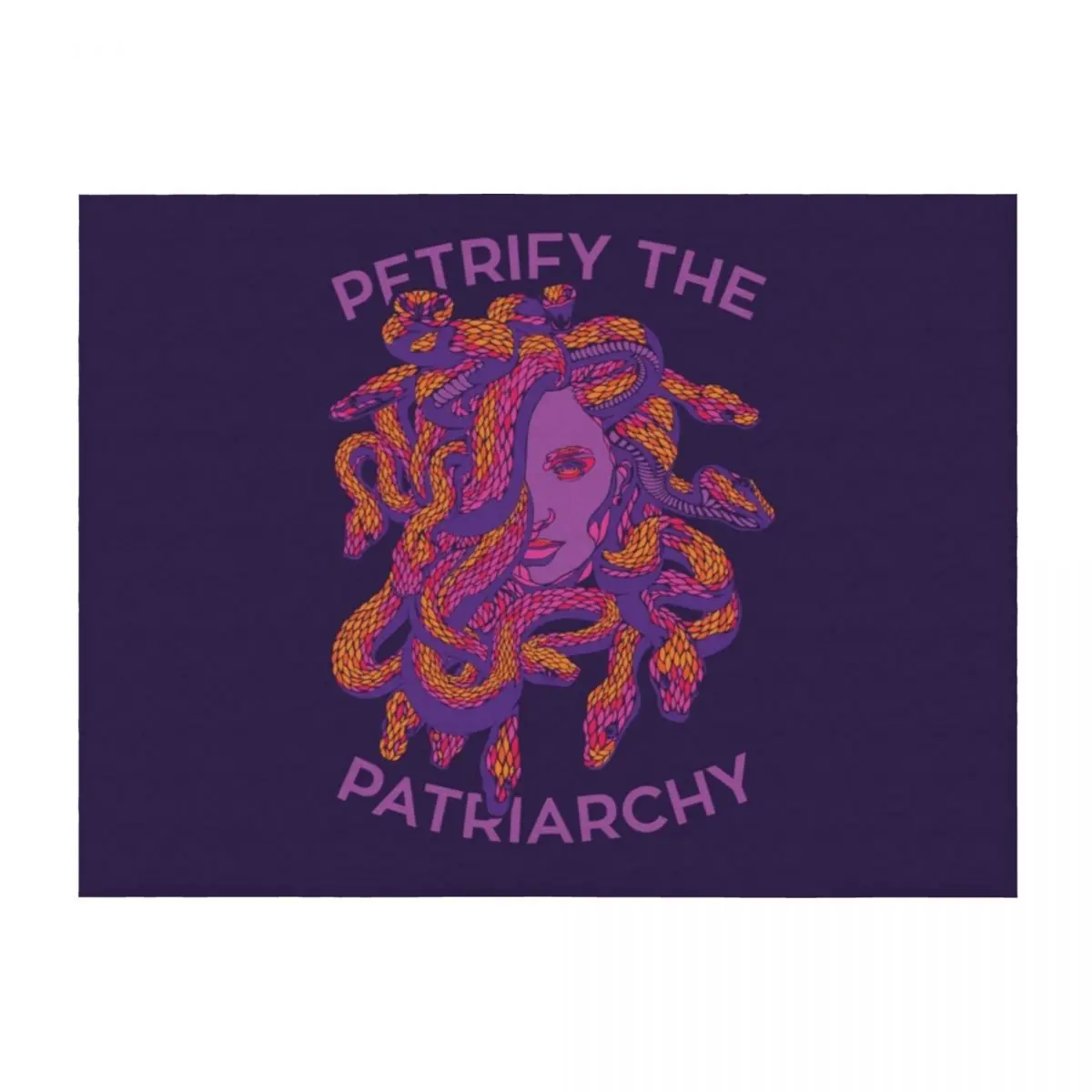 

Petrify The Patriarchy Throw Blanket Thermals For Travel Loose Luxury Brand Bed linens Blankets