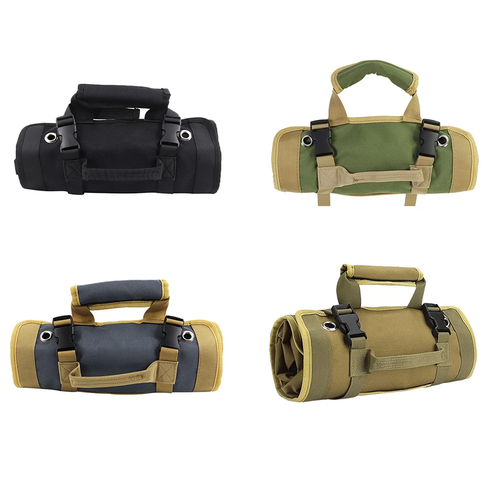 

Tool Roll Organizer Multi Pocket Hanging Tool Roll Portable Tool Organizer Carrier Bag for Mechanic/Electrician/Motorcycle/Truck