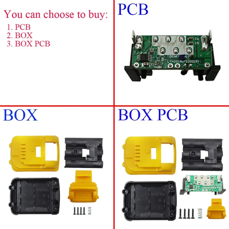 DCB120 3*18650 Battery Plastic Case PCB Charging Circuit Board Box For DeWalt 10.8V 12V Lithium Battery dcb125 dcb127 Housings - view 6