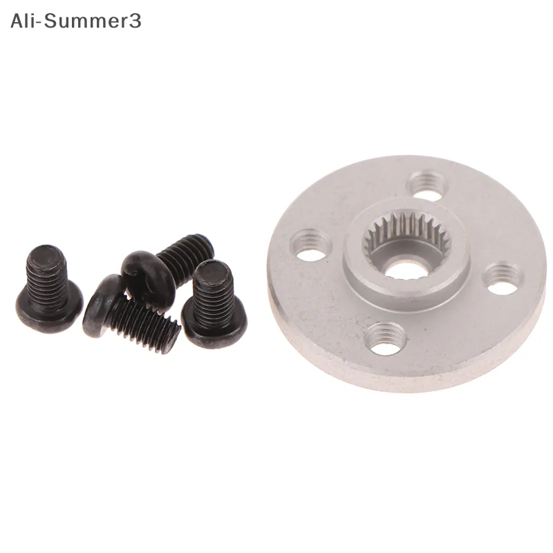 5 セットアルミ合金ステアリングギアディスクステント 25T サーボアームラウンドタイプ MG995 MG996R RC ロボットカーモーターコネクタ用