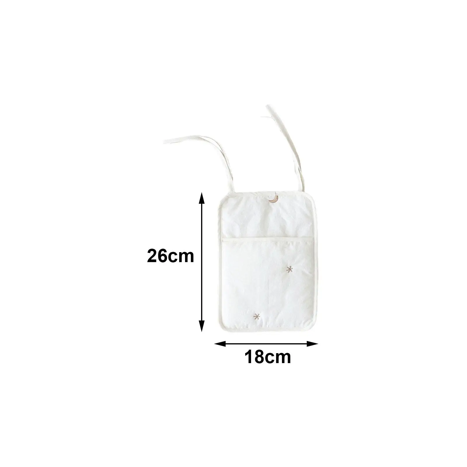 Baby Bedside Hanging Storage Bag Practical Baby Diaper Bag Multifunctional Portable for Baby Toy Diaper Teethers Bottle Cribs