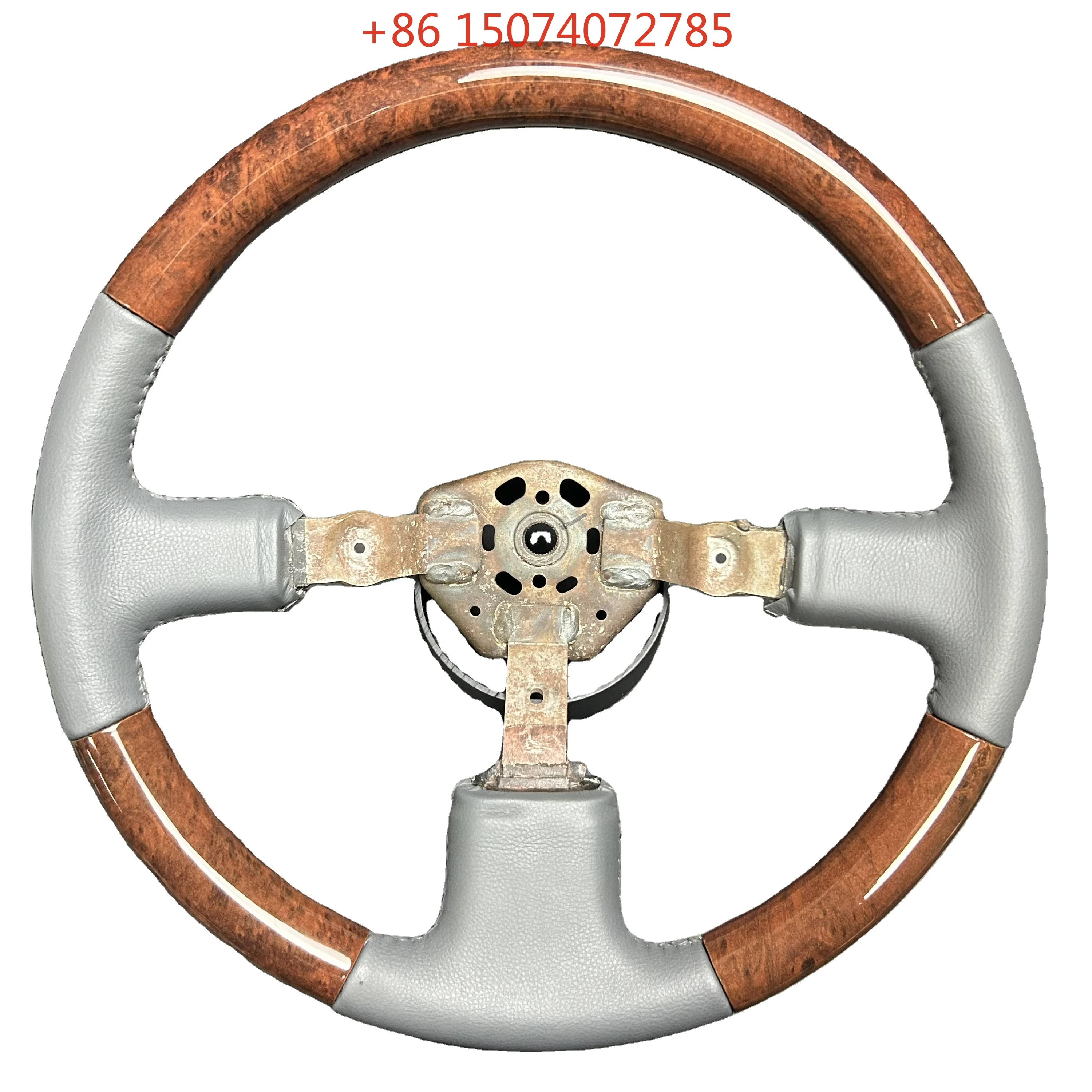 Walnut Wood Steering Wheel for Land Cruiser LC80 FJ80 HDJ80 Custom Vintage Wooden Steering Wheel