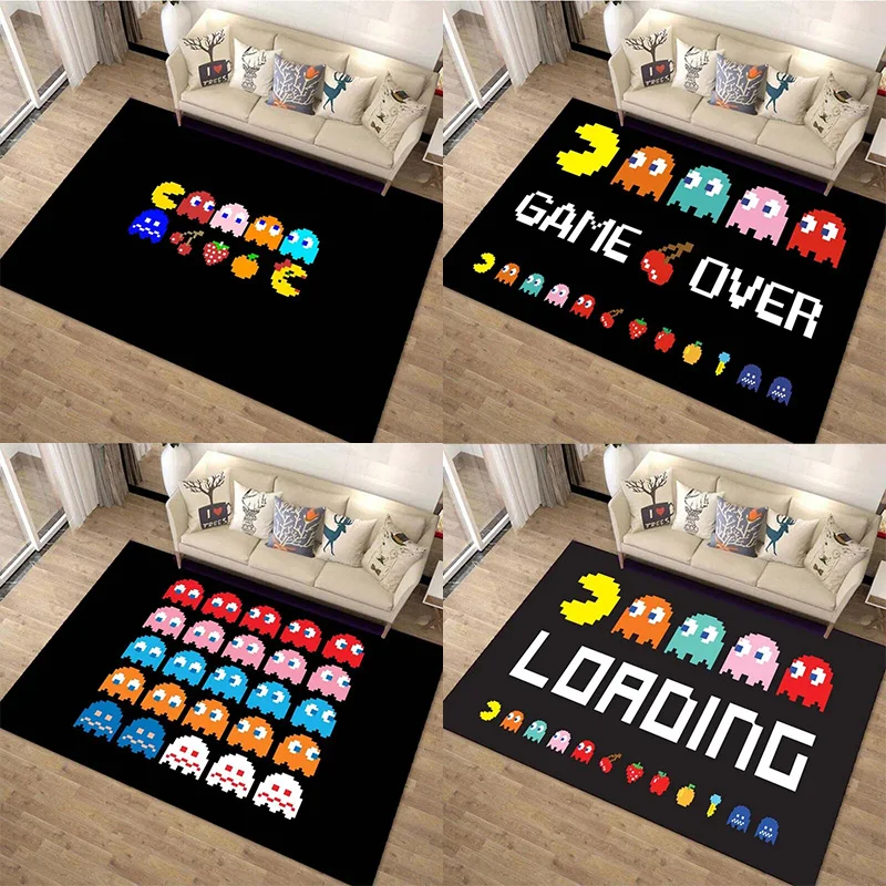 Pixel Game Pattern Bedroom Floor Mat Decoration Home Living Room Floor Mat