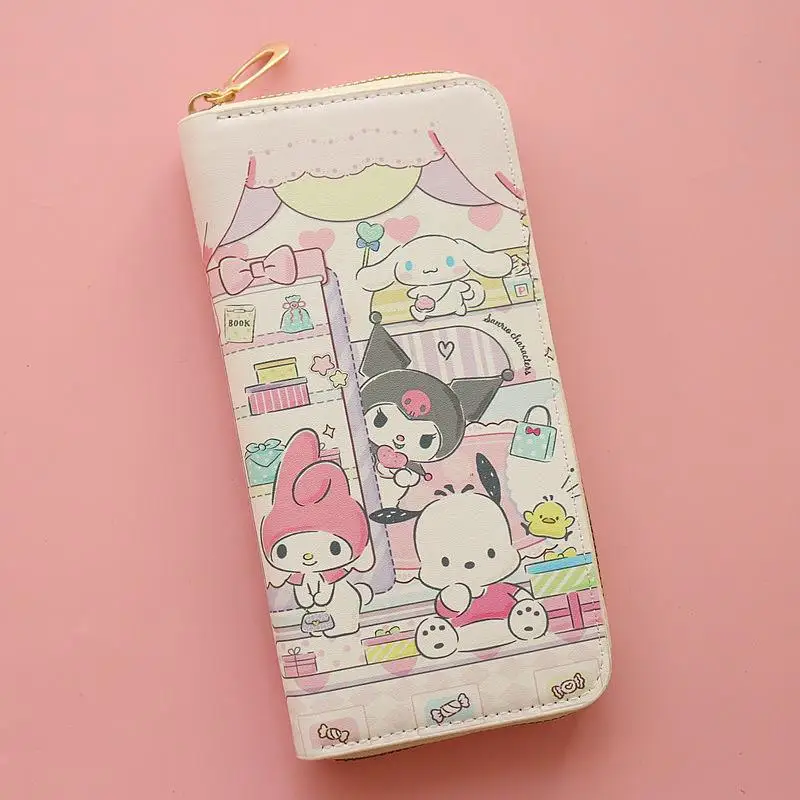 

Sanrios Kuromi My Melody Hello Kitty кошелек для монет сумка для хранения наушников модная сумка для карт красивый милый модный праздничный подарок