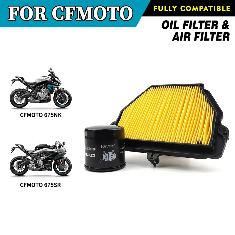 

For CFMOTO 675NK 675SR Oil Filter Air Filter CF675 NK SR Engine Element Filter Motorcycle Accessories Original Parts