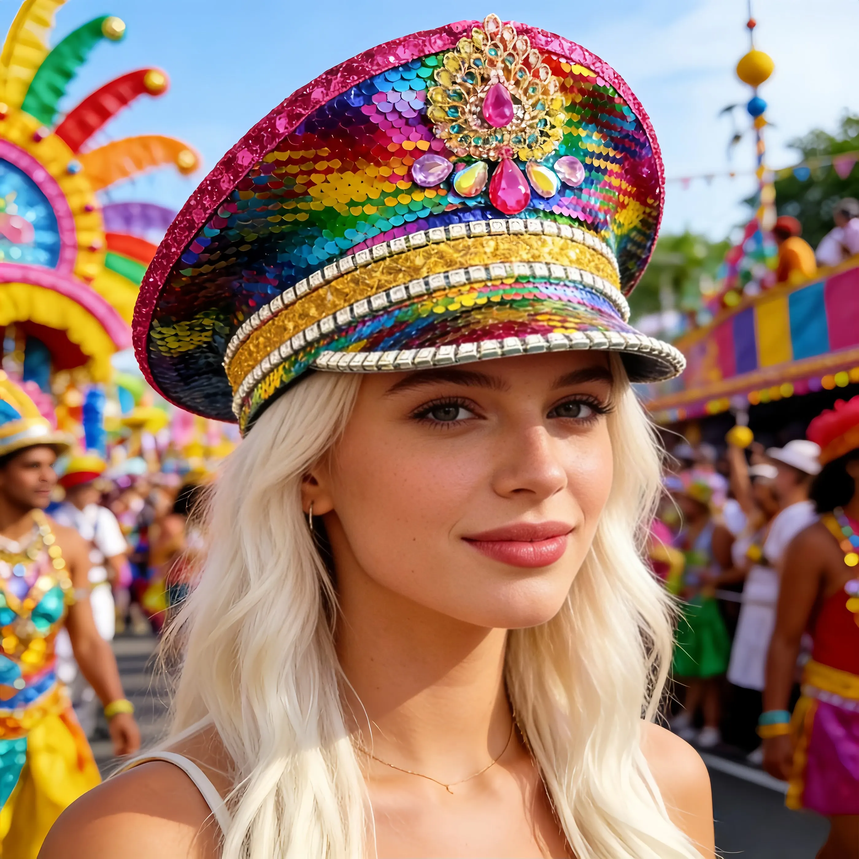 

Красочная модная капитанская фуражка HongLuan со стразами для Burningman Festival, женская, винтажные военные аксессуары и военная кепка
