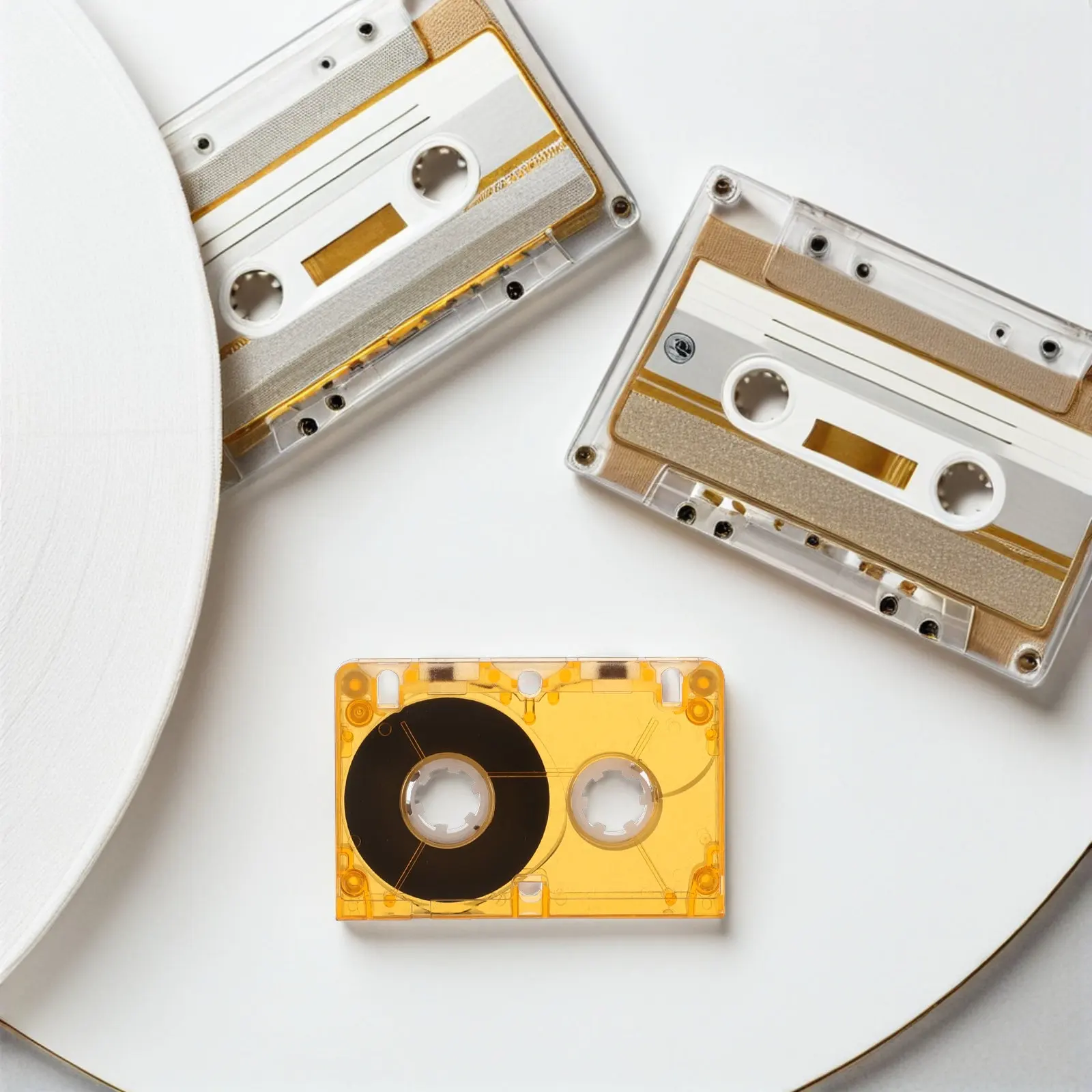 Recordable Blank Cassette Tapes 40-60 Minutes Pristine Sound Quality Audio Cassettes for Voice Music Interviews Retro Decor