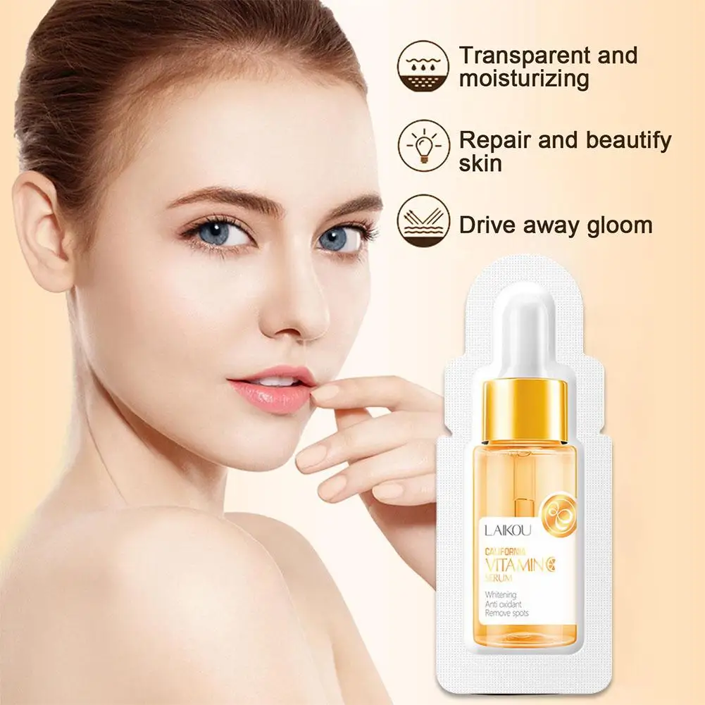 

1.5ML Vitamin C Face Serum Hyaluronic Acid Essence Care Anti-aging Lines Repair Skin Moisturizing Fine Brighten Whitening F C2C6