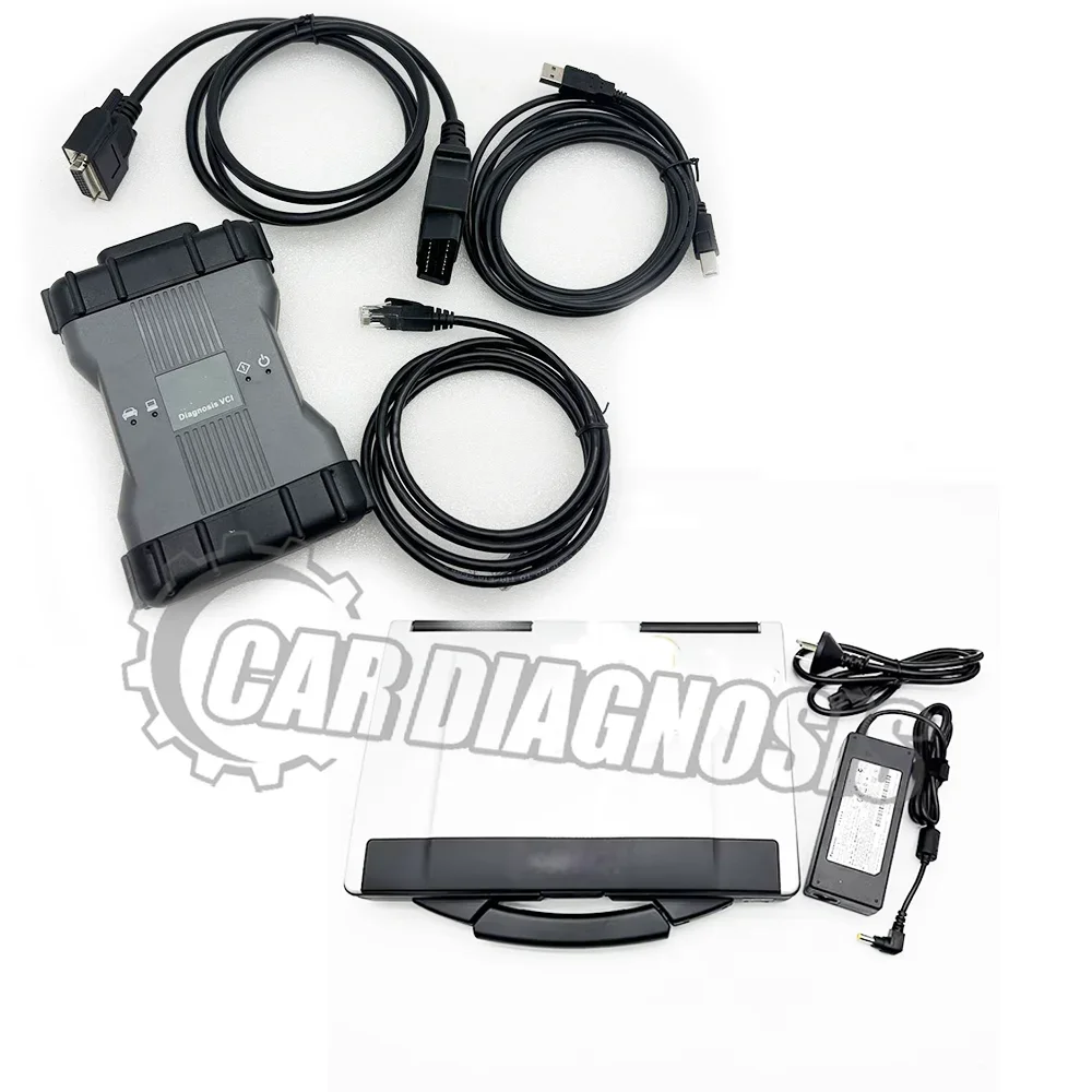 VCI C6 Xentry DAS MB STAR sd C4 C5 C6 vediamo dts wis epc star C6 Doip wifi for benz car diagnostic interface tool+CF53 Laptop
