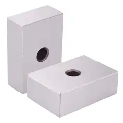 1-2-3 Blocks Matched Pair Hardened Steel One Holes (1