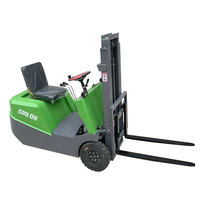 

Small electric forklift 1 ton three-wheeled truck can enter the elevator