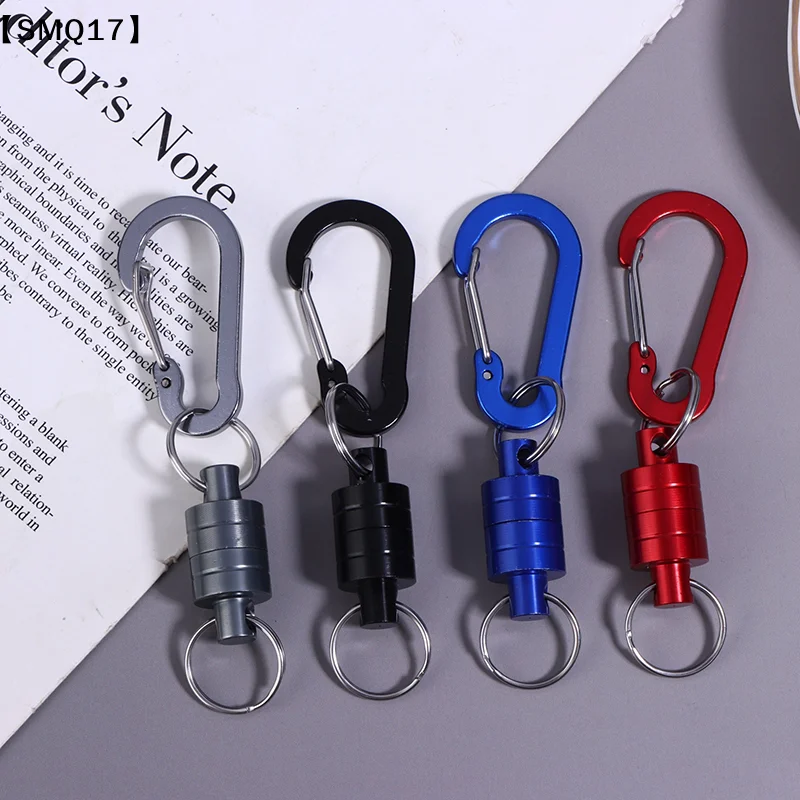 Fishing Hanging Buckle Magnetic Buckle With Keychain Carabiner Anti-falling Hanging Buckle Metal Strong Magnetic Buckle【SMQ】
