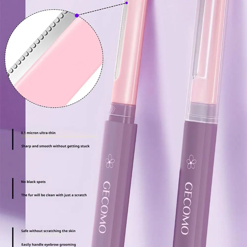 مزدوج رئيس شفرات الوجه الحاجب المشكل الشفاه الجسم الشعر شفرة أداة قص الحواجب مع غطاء السلامة المضادة للخدش أدوات ماكياج الجمال