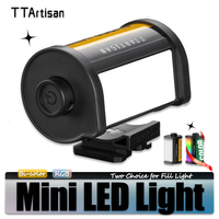 TTArtisan Mini Magnetic LED Light for Camera Lens Photography Vlog Live Streaming with Cold Shoe Mount RGB Fill Light CRI 95+