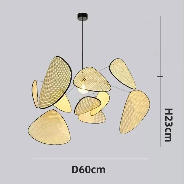 일본식 쿨 스타일 등나무 직조 천장 램프, 거실 다이닝룸 램프, 침실 서재 램프, 커피숍