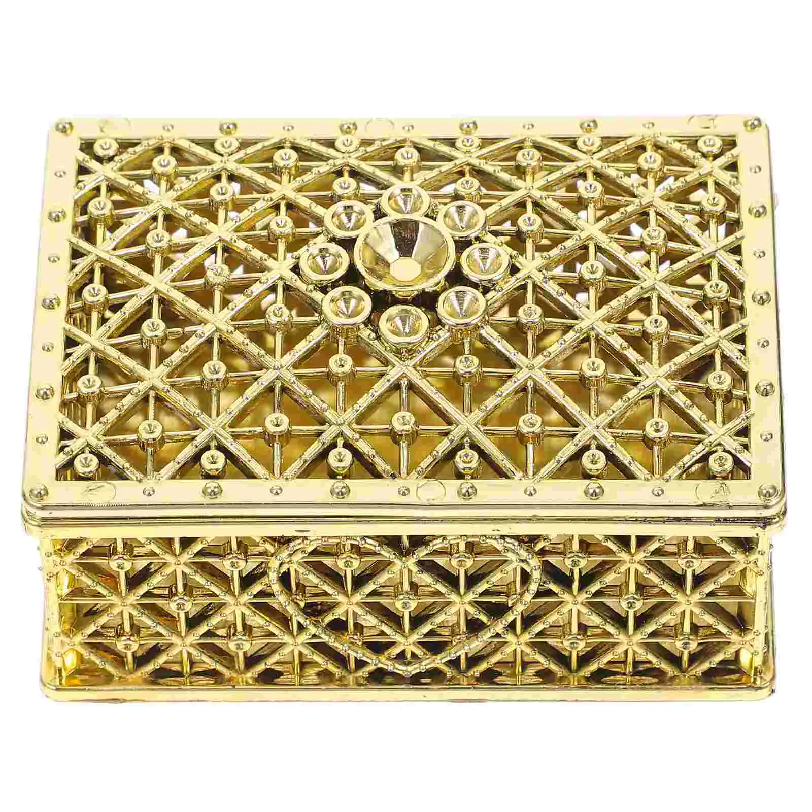 

Gold Plated Jewelry Box Treasure Chest Weddingarras Gilded Decor Golden The Pet Aras for Ceremony