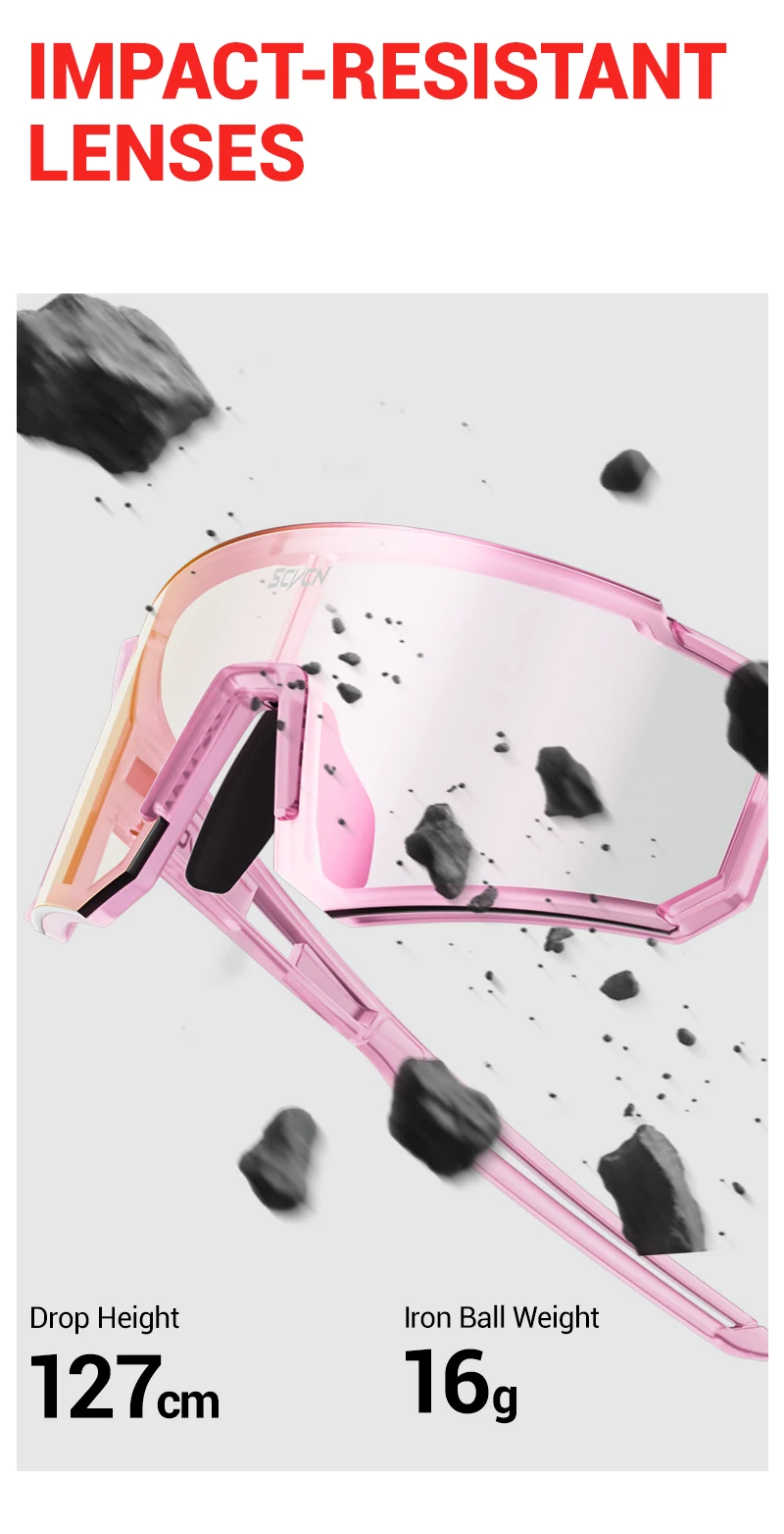 SCVCN Süße Rosa Fahrradbrille, Fahrrad-Fotozubehör, Golf-Okulare, Camping-Sonnenbrille, UV400 Outdoor-Sportausrüstung – Detail 10