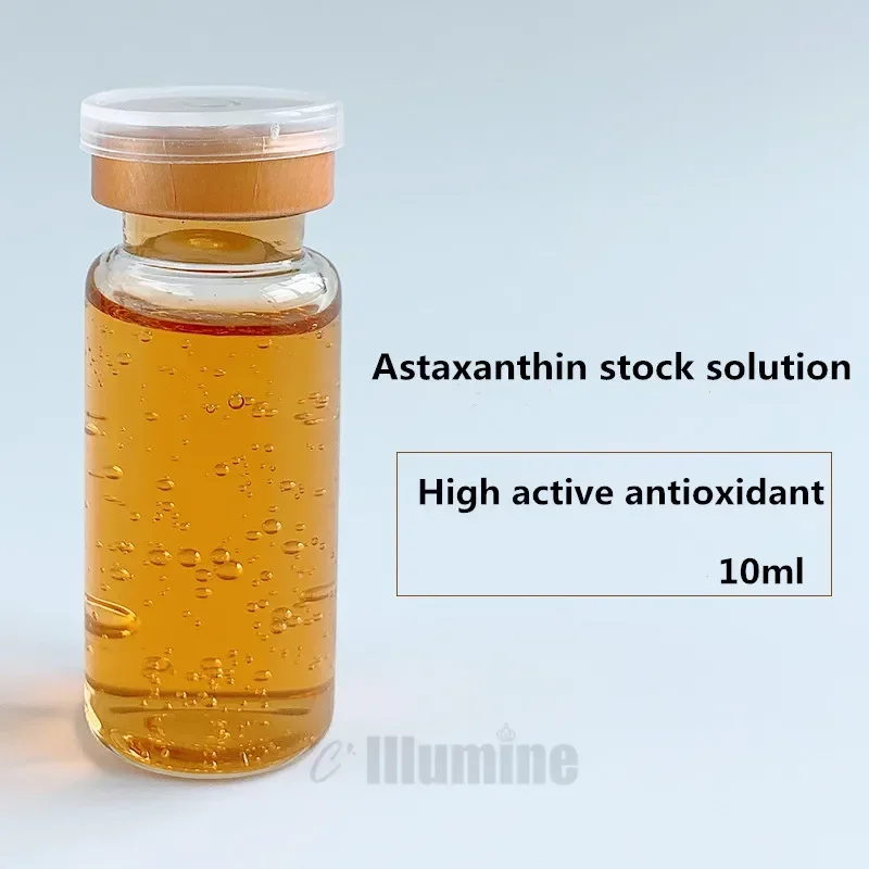 High Concentration Astaxanthin Essence Anti Wrinkle Water Replenishing Brightening Anti Oxidation Anti Acne Printing Oem 10ml/pc