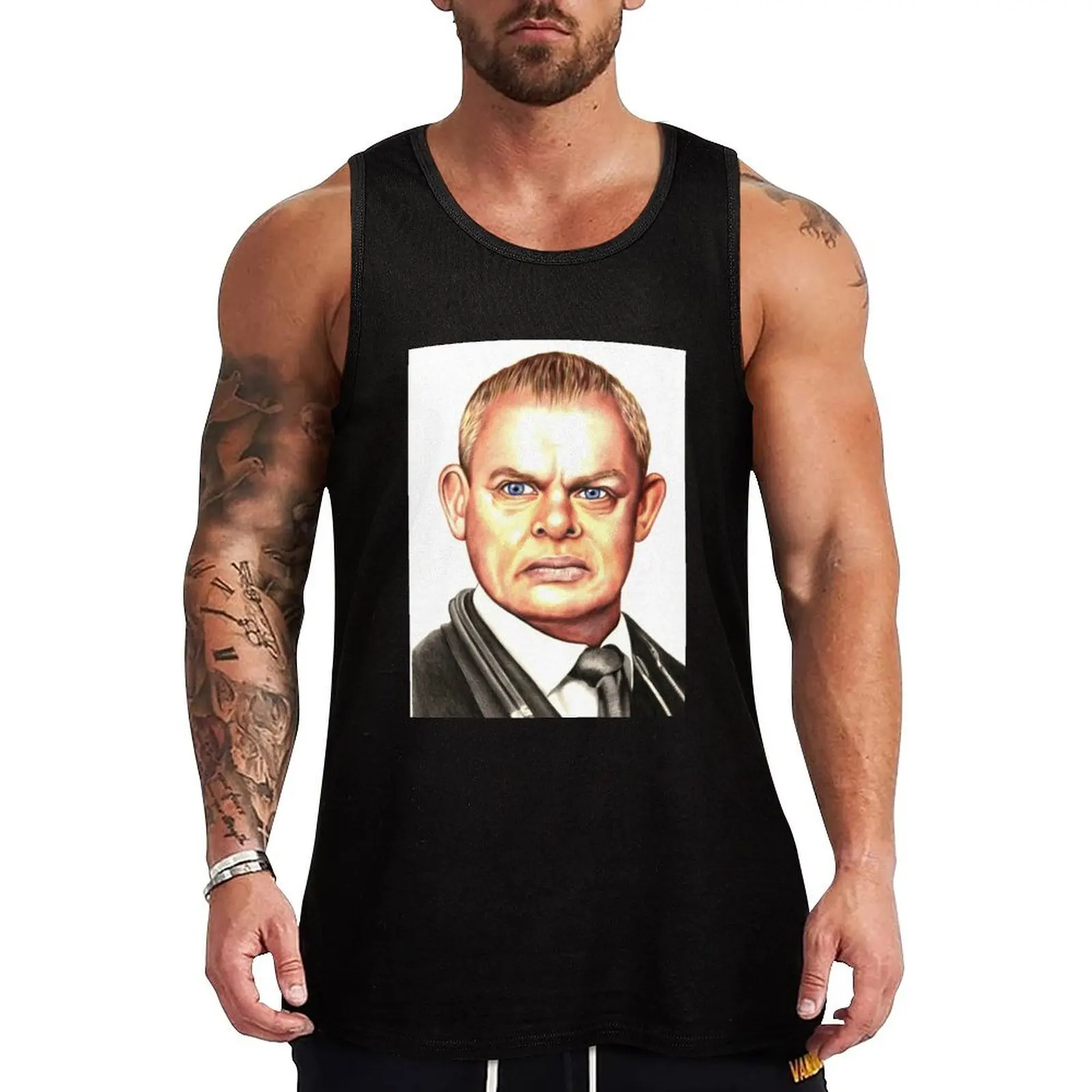 

Doc Martin : Martin Clunes Tank Top Sleeveless T-shirt male top t-shirts for men singlets for men