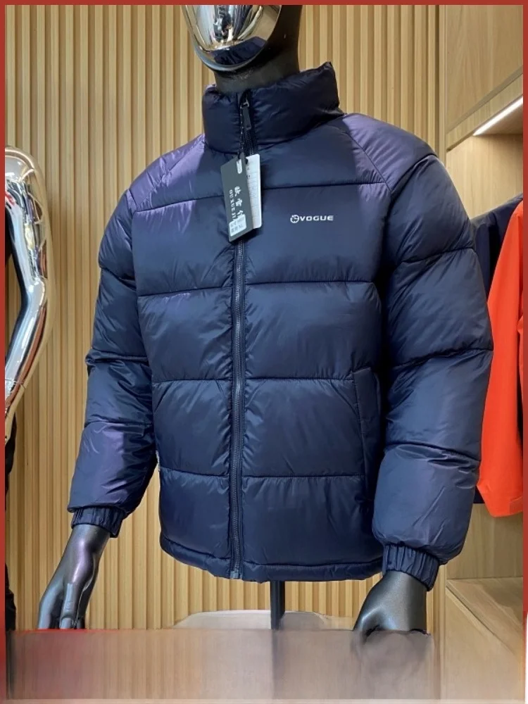 

Top-Quali Men's Winter Jaet Stand Collar Thi Warm Sli Bread Coat Cotton Clothes Faionable Urban Loose Fit Long Sl...