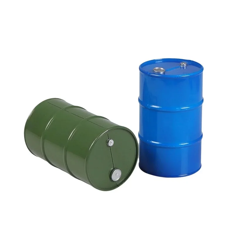 1/10 Scale Simulation Fuel Oil Drum Barrel RC Crawler Vehicle Decor Accessory For TRX4 SCX10 CC01 D90 Model Off‑Road Scene Parts