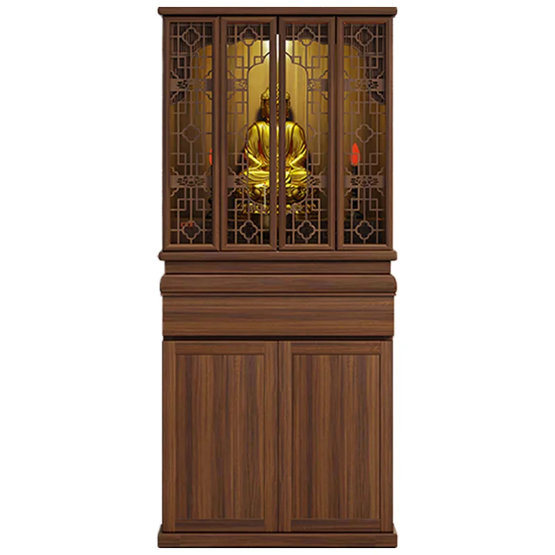 LMM offering table, altar stand, living room ornament, door and standing cabinet, solid wood offering stand, home Buddha niche