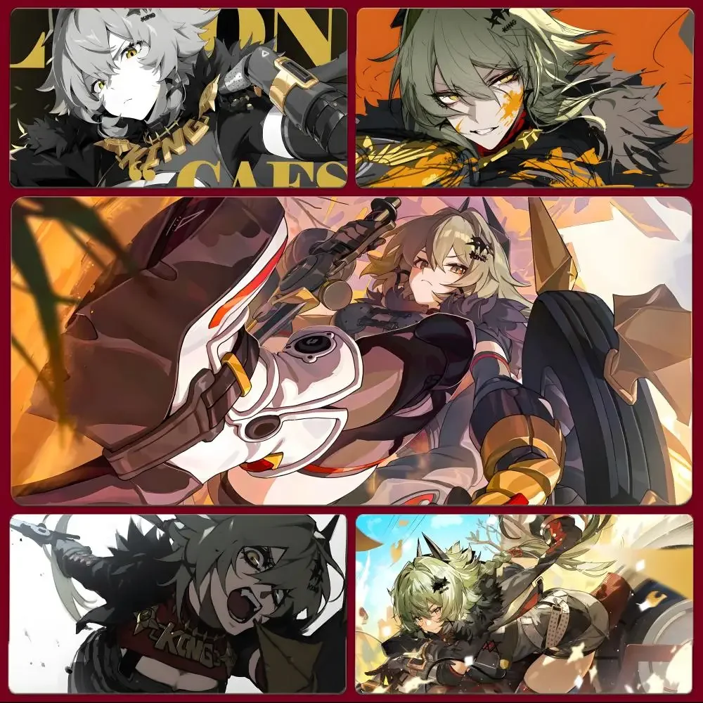 anime leader Z-Zenless Zone Zero Caesar Mouse Pad Large Gaming Mousepad with Stitched Edges Thickened Desk Mat PC