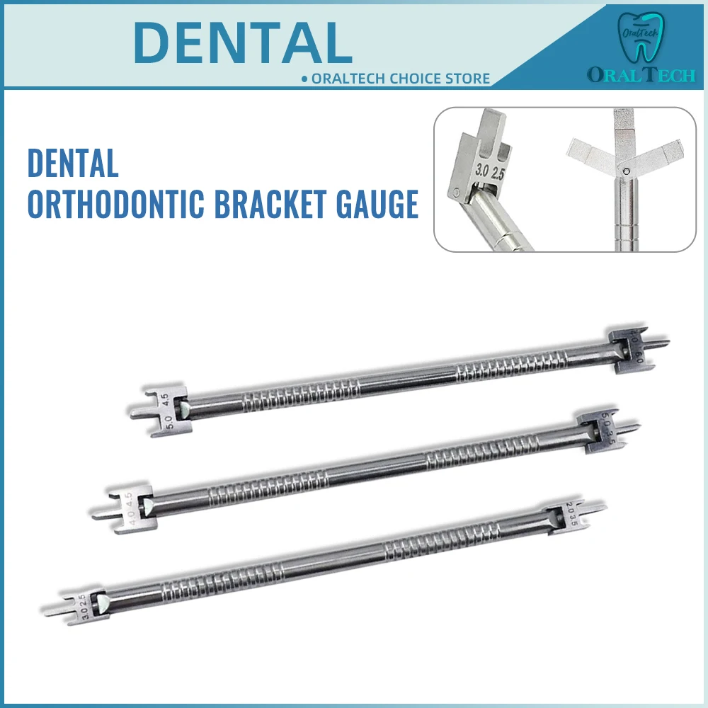 Dental Orthodontic Brackets Position Gauge Stainless Steel Adjustable Bracket Positioner Orthodontic Tools Dental Materials