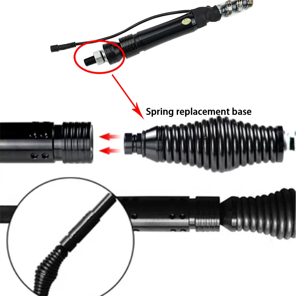 

2 LED Spiral Whip Light Spring Base Mount Quick Release Antenna Kit Antenna Spring Mount Fit for UTV ATV Boat Offroad