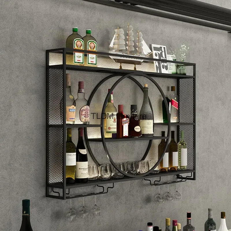 Gold Storage Wine Racks Whisky Holder Modern Display Large Wine Rack Industrial Wall Liquor Store Stojak Na Wino Household Items