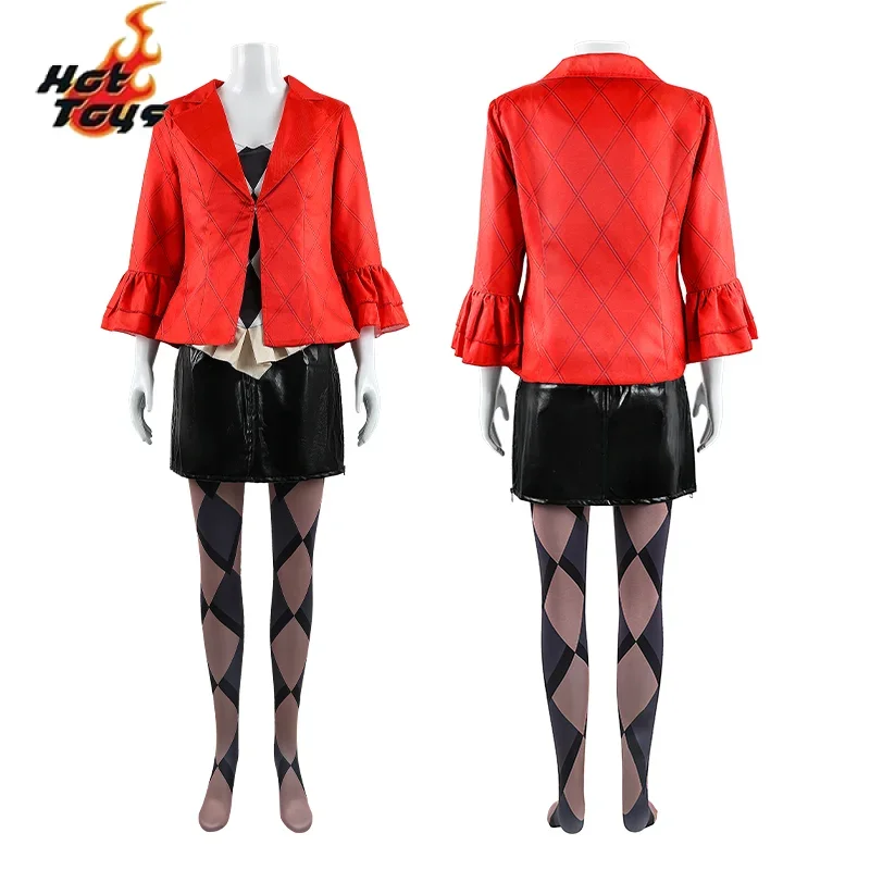 Леди Джокер Клоун Гага Косплей Костюм pour femme tenue Harley nouveau фильм д'Хэллоуин халат Canarval imbibée аниме 2024