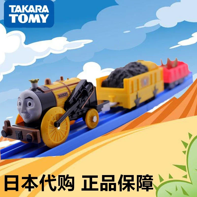 TAKARA TOMY Pule Road Road Thomas Rail TS-15 Stephen tren eléctrico modelo niño juguete, regalo de cumpleaños de vacaciones para niños