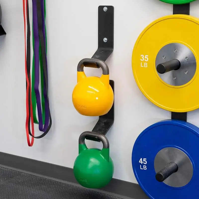 

Kettle Bell Wall Rack Heavy Duty Kettlebell Stand Gym Rack Wall Mount Organizer Hardware Included Kettlebell Accessories Holds