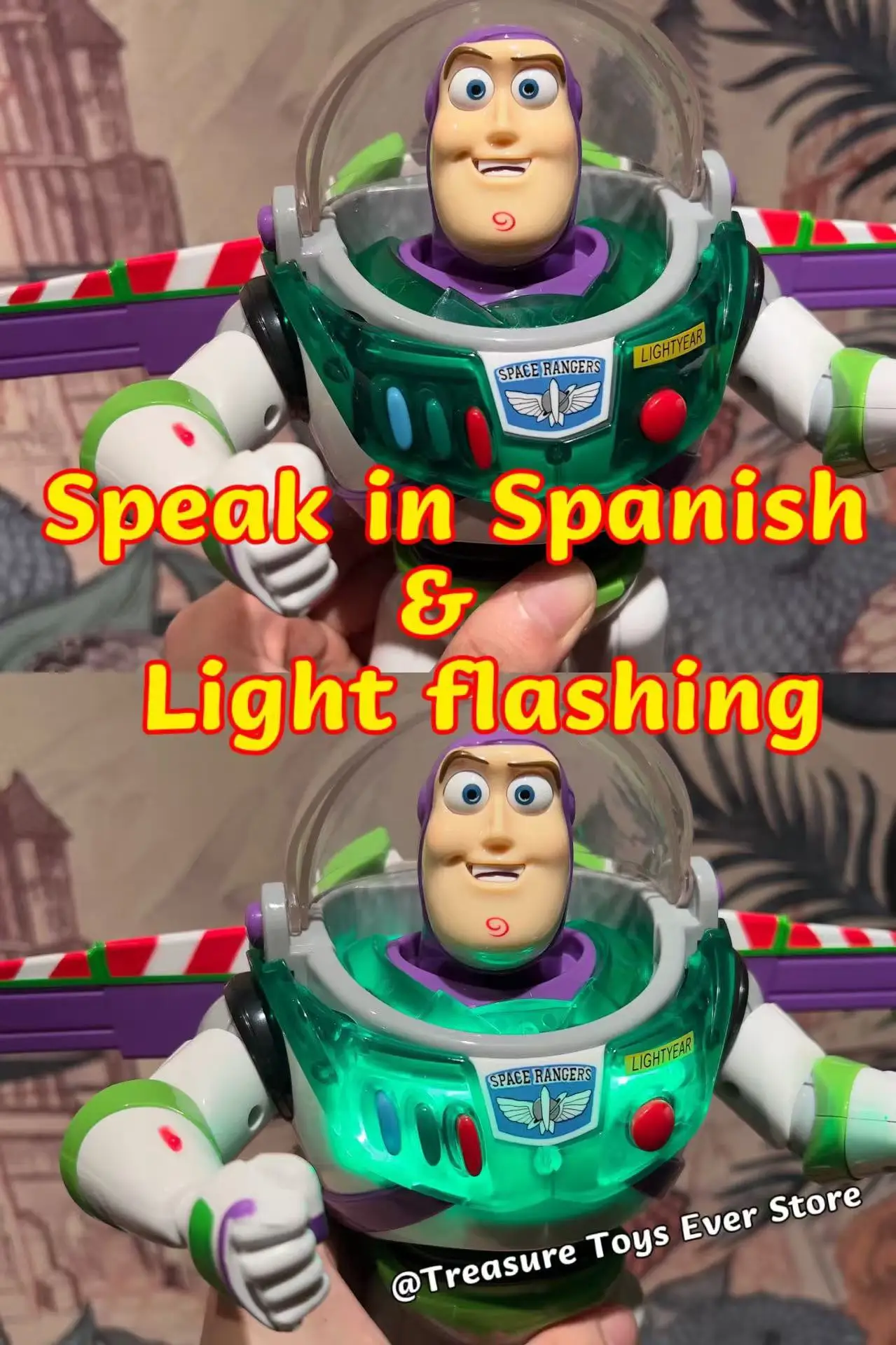 25CM 디즈니 픽사 토이 스토리 4 말하는 스페인어 버즈 라이트이어 우디 제시 인터랙티브 액션 피규어 장난감 크리스마스 선물