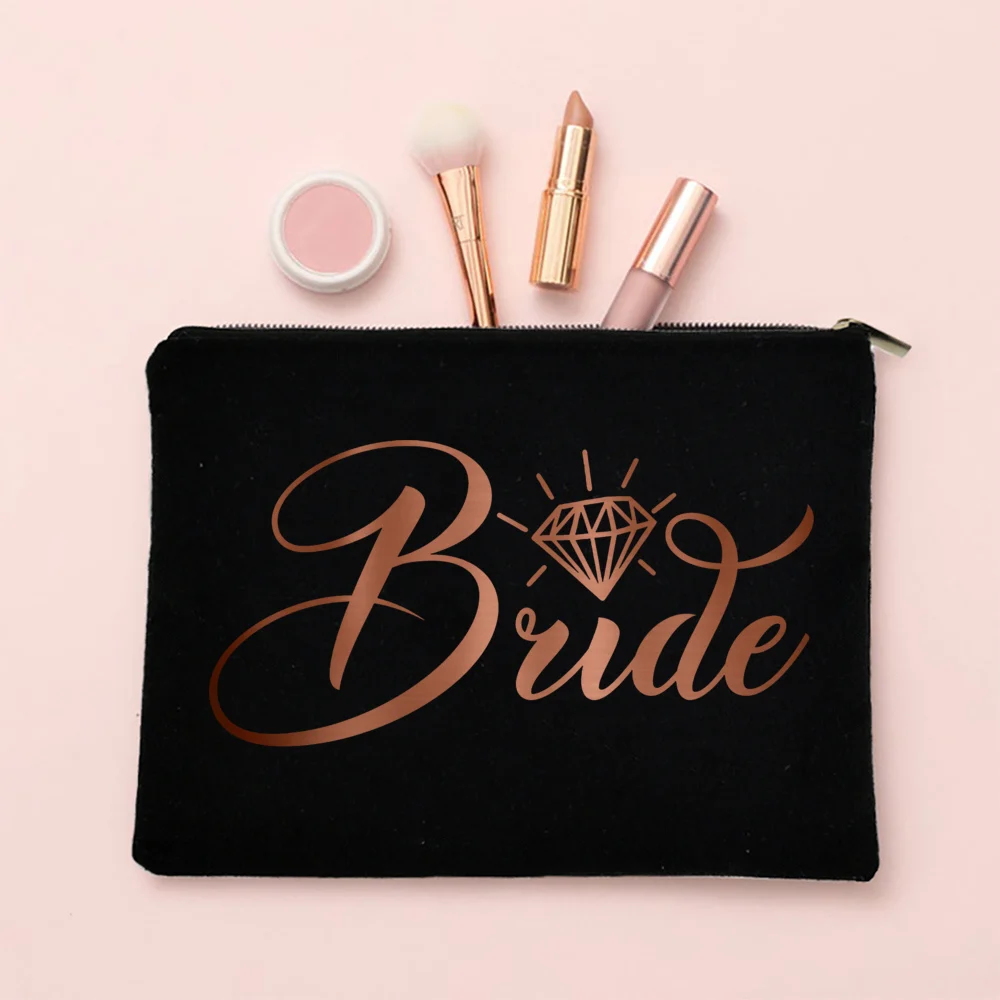 Team Bride Make-up-Tasche, Junggesellenabschied, Kosmetiktaschen, Geldbörse, Brautjungfer, Toilettenartikel, Organizer, Tasche, Geschenke für Hochzeit, Brautparty – Detail 26