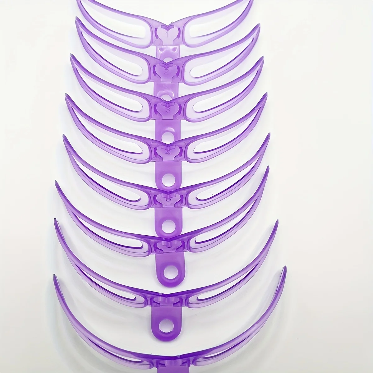 8 in 1 stencil per sopracciglia riutilizzabile trucco di bellezza modello di timbro per sopracciglia set di forme per sopracciglia strumenti per trucco per sopracciglia