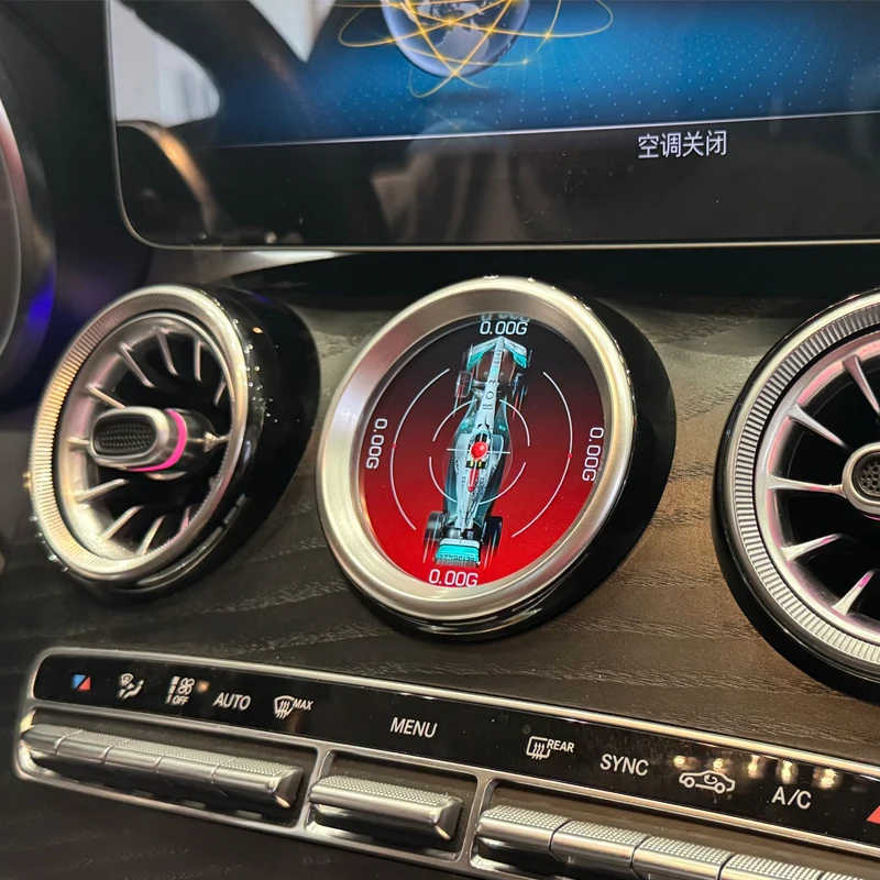 Performance instrument display For Mercedes Benz C-Class GLC W205 X253 S205 Oil Temperature Digital Meter G-FORCE sports panel