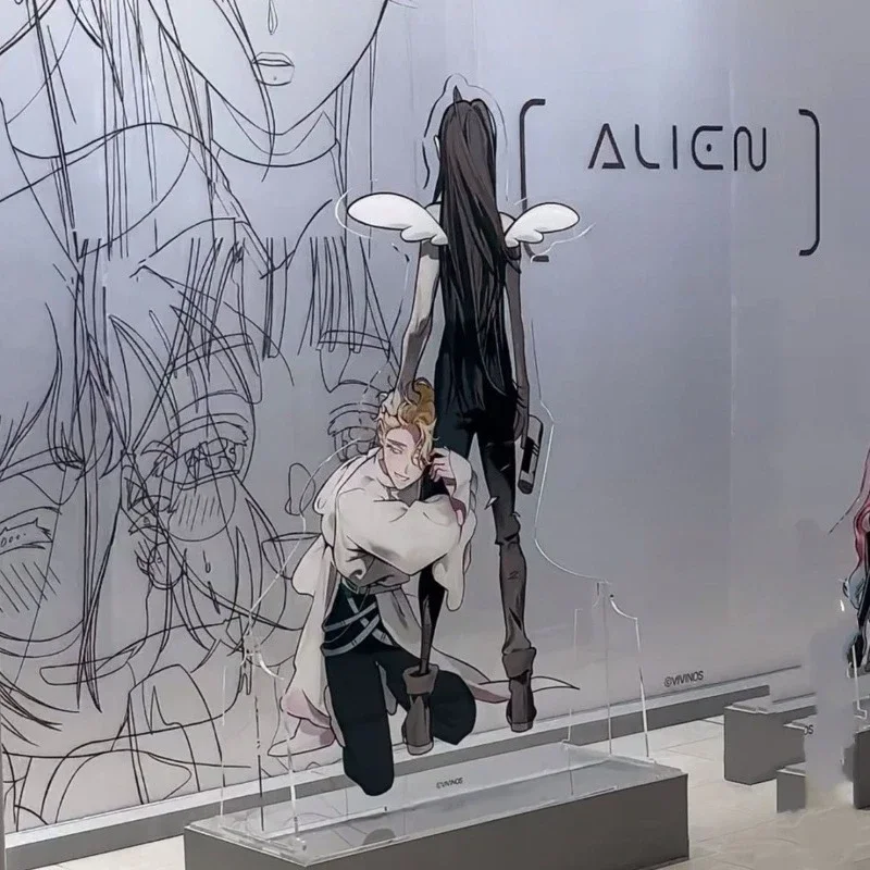 Аниме Alien Stagee, косплей, 15 см, акриловая подставка, Ivan Mizi Till, милый персонаж, дисплей, подставка, декор для стола, коллекция комиксов